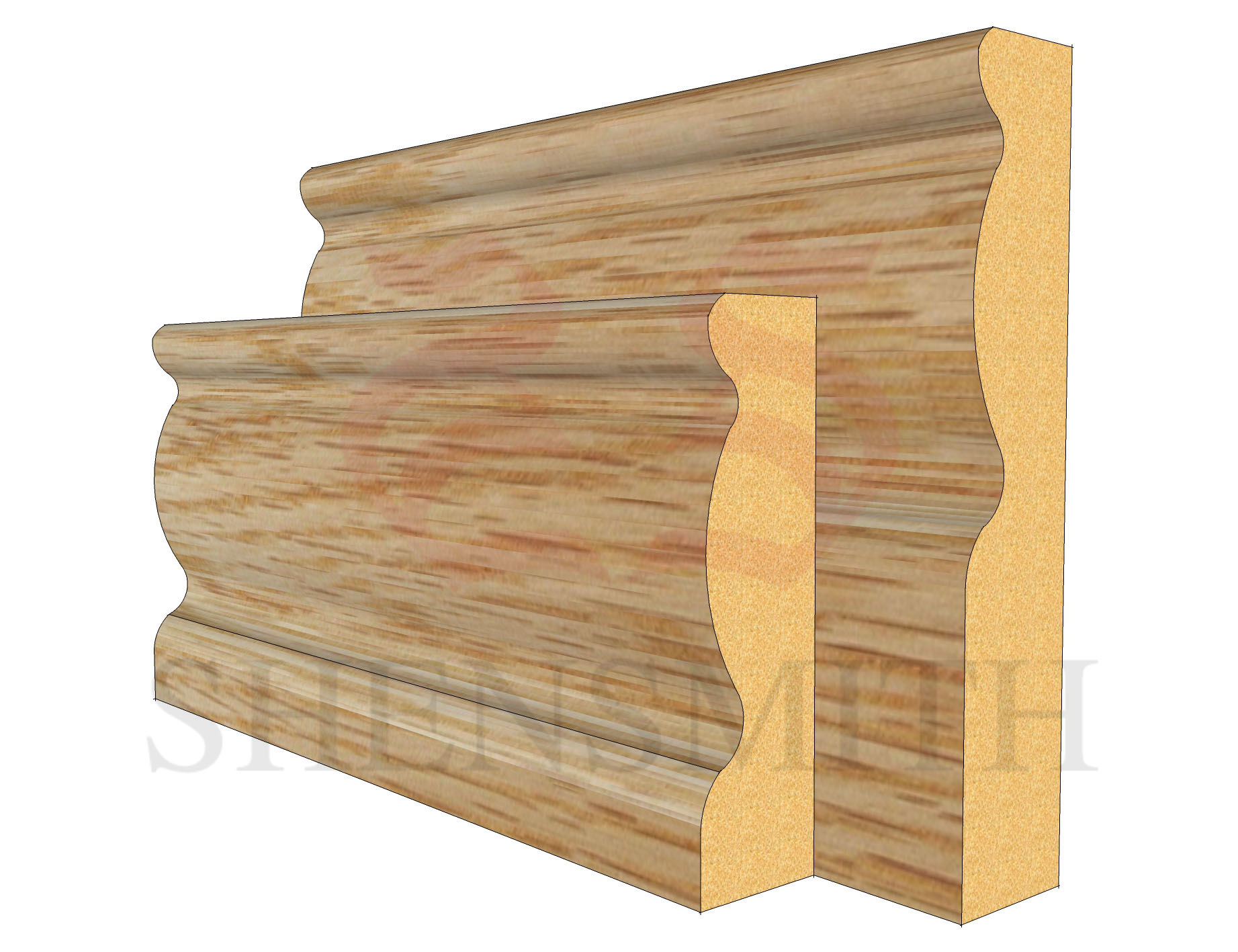 2107 Oak Skirting Board