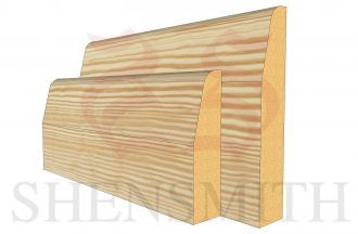 chamfered profile Pine Skirting Board