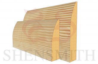 round profile Pine Skirting Board