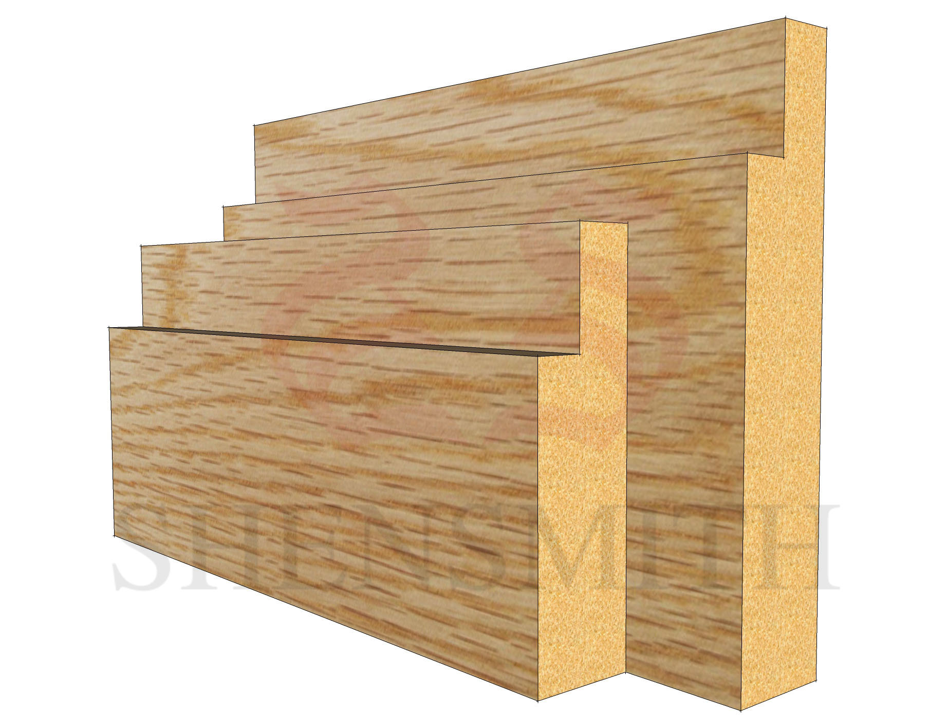 step Oak Skirting Board